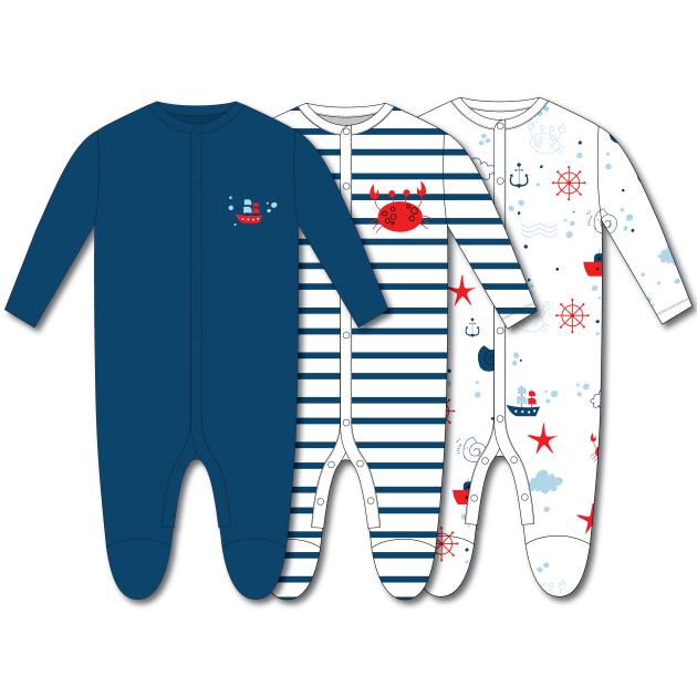 Baby Sailor Sleepsuit 3 piece pack coming soon!